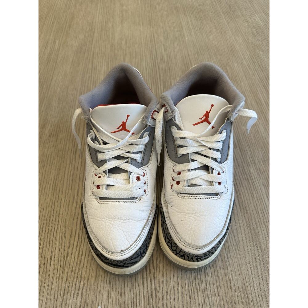 Air Jordan 3 Retro GS Shoes Youth Size 7Y White Red Cement DM0967-160